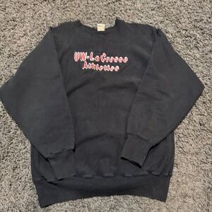 Vintage 80's UW La Crosse‎ Athletics Champion Reverse Weave Sweatshirt Pullover